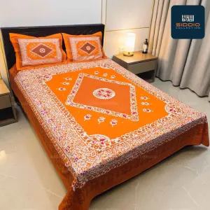 Luxury Panel Comfort Modern Cotton Bed Cover Set | Siddiq Collection