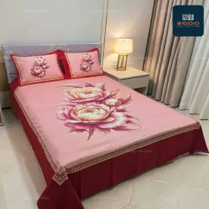 Luxury Panel Comfort Soft Cotton Bed Sheet Set | Siddiq Collection