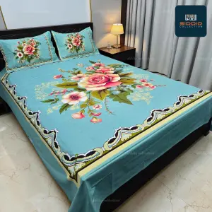 Luxury Panel Comfort Soft Cotton Bed Sheet Set | Siddiq Collection