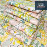 Domira Home Luxury Floral Soft Cotton Bed Sheet Set King Size 7.5x9 Fit