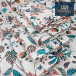 Domira Home Luxury Floral Soft Cotton Bed Sheet Set King Size 7.5x9 Fit