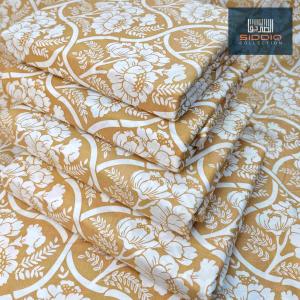 Domira Home Luxury Floral Soft Cotton Bed Sheet Set King Size 7.5x9 Fit