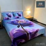 Luxury 3D Digital Print Cotton Bedsheet Set – King Size Premium Soft Bedding Collection